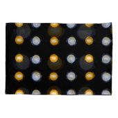 LEDライト、クローズアップ抽象芸術背景。 枕カバー (裏面)