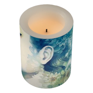 LEDロ包まれたウソク、3" x 4" ledロウソク LEDキャンドル