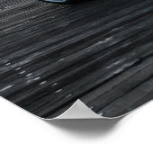 LED付カスタムきワイドボディ日産GT-R ポスター (角)