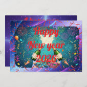 LED新年の挨拶 シーズンカード (正面/裏面)