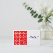 LED矢印スクエアレッド – （プラチナカード） 名刺 (スタンド正面)