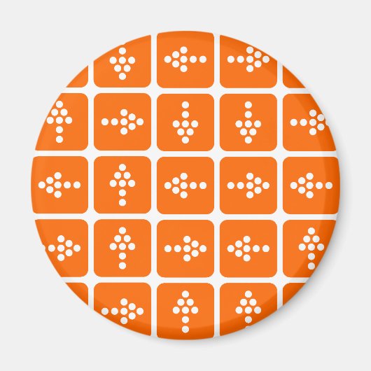 LED矢印（オレンジ色） マグネット (正面)