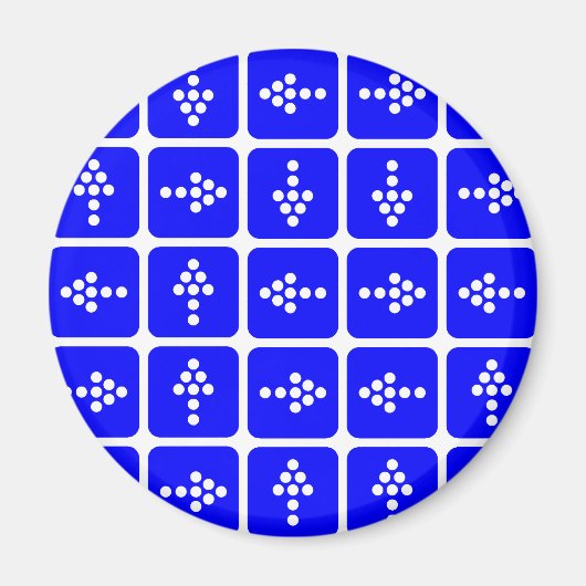 LED矢印（四角） （青） マグネット (正面)