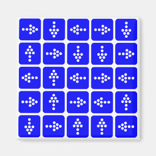 LED矢印(四角) (青) マグネット