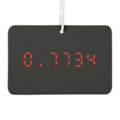 LED電卓こんにちは | 0.7734 カーエアーフレッシュナー (裏面)