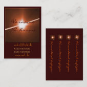 LED bronze 名刺 (正面/裏面)