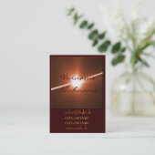 LED bronze 名刺 (スタンド正面)