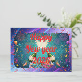 Led New year greeting シーズンカード (スタンド正面)