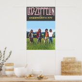 Led Zeppelin 1979 Knebworth Concert Poster Print 1 ポスター (キッチン)