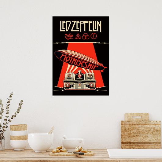 led zeppelin album cover ポスター (キッチン)