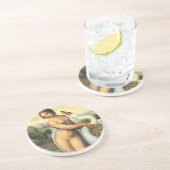 Leda and the Swan by Leonardo da Vinci コースター (側面)