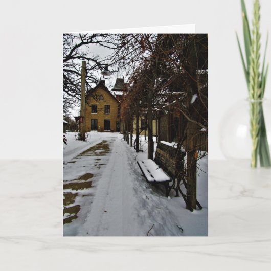 「LeDuc の冬眠」クリスマスカード カード (正面)