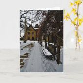 「LeDuc の冬眠」クリスマスカード カード (黄色い花)