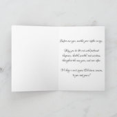 「LeDuc in Hibernation」クリスマスカード カード (内部)