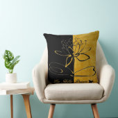 Lee Hiller Designs Accents Black Brushed Gold クッション (椅子)