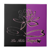 Lee Hiller Designs Accents Black Violet Gold タイル (正面)