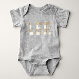Lee Hmong Last Name Plaid Family Matching Shirt ベビーボディスーツ