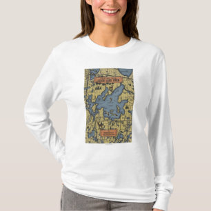 leech湖区域、ミネソタ-大きい手紙場面 tシャツ