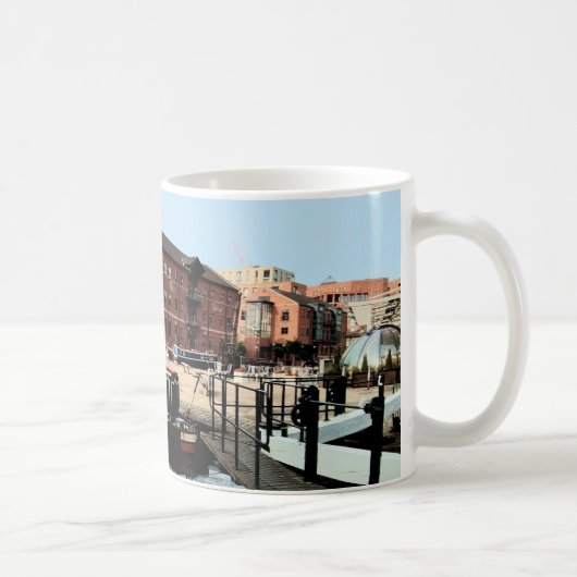 Leeds運河でボート コーヒーマグカップ (右)
