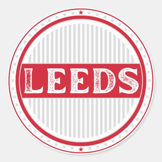 Leeds City Pride Emblem – English Identity ラウンドシール (正面)