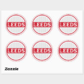 Leeds City Pride Emblem – English Identity ラウンドシール (シート)