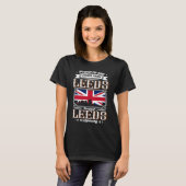 Leeds UK誇りを持った Unionフラ来グからIと言う Tシャツ (正面フル)