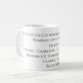 Leeds UnitedのFaカップの勝利チーム1972年 コーヒーマグカップ (正面左)