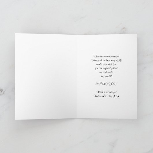 Leeds United FCファンの夫のバレンタインデーカード シーズンカード (内部)