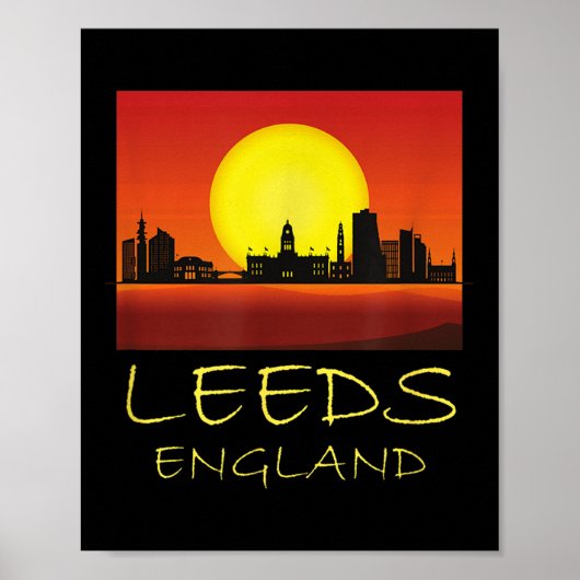 Leeds Yorkshire England United Kingdom British Cul ポスター (正面)