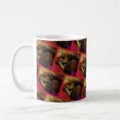 Leelooの初めてのクリスマス! 休日のマグ11oz コーヒーマグカップ (左)