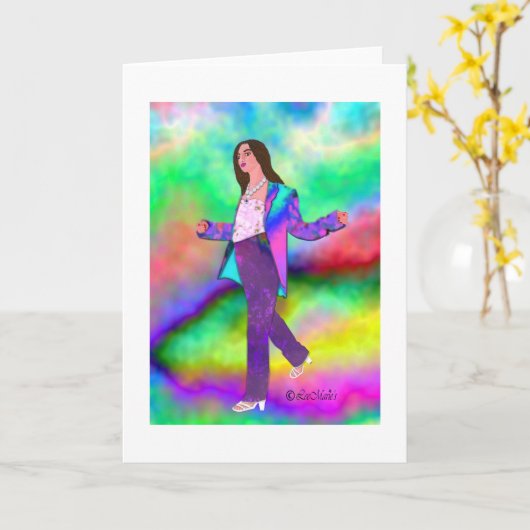 LeeMarie's creative Designの虹 カード (黄色い花)