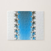 Leenece – 青フラクタル ジグソーパズル (横)