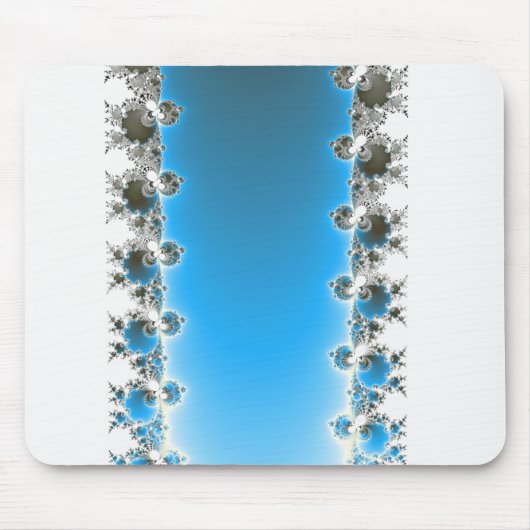 Leenece – 青フラクタル マウスパッド (正面)