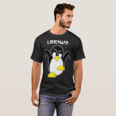 Leenu Tu Linu Penguinプログラマーおもしろい開発者 Tシャツ (正面フル)