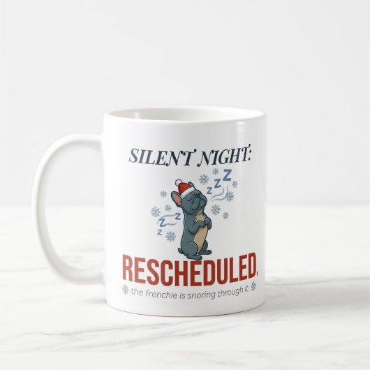 leepy Frenchie Christmas Quote Mug Design コーヒーマグカップ (左)
