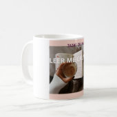 Leer Me Calma Café Libros Sanación コーヒーマグカップ (正面左)