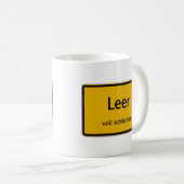 Leer Tasse Kaffeetasse Teetasse コーヒーマグカップ (正面右)