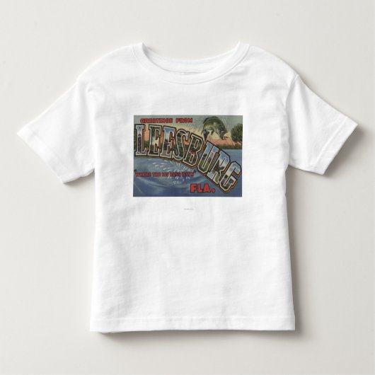Leesburg、フロリダ-大きい手紙場面 トドラーTシャツ (正面)