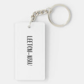 Leetonの写真とアクリルのキーチェーン キーホルダー (裏面)