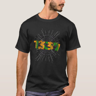 Leetspeak 1337 Leet Eliteゲーマーゲーミングリーテックd Tシャツ
