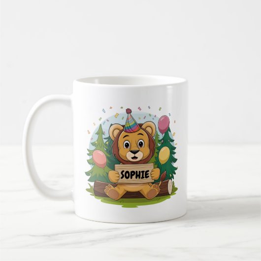 Leeuw Verjaardag コーヒーマグカップ (左)