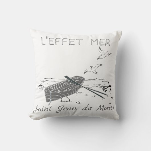  L'effet mer - plage à personnaliser クッション (正面)