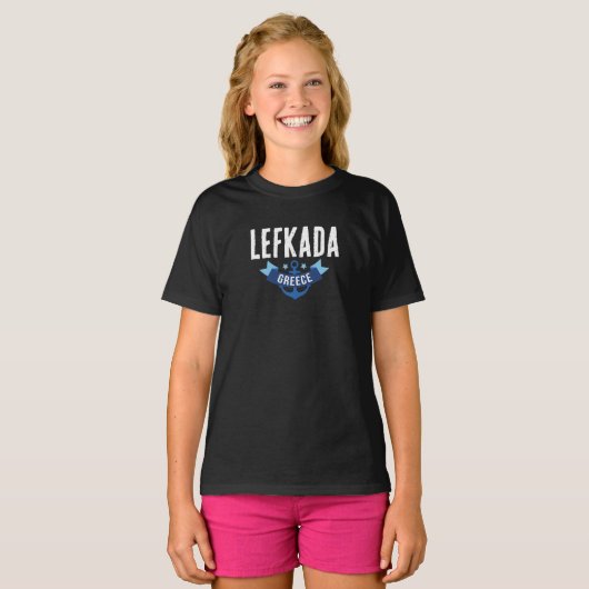 Lefkada Greece Kids Girls' Tシャツ (正面フル)