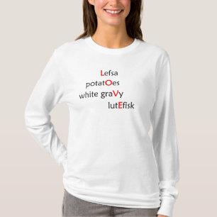 Lefsa愛長い袖のワイシャツ Tシャツ