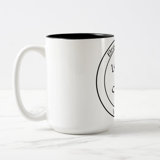 Lefse及びコーヒー-バイキングのマグの朝食 ツートーンマグカップ (左)
