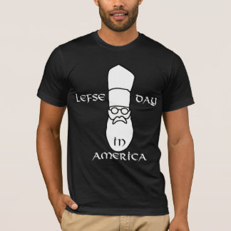 Lefse Day In America Tシャツ，白黒 Tシャツ