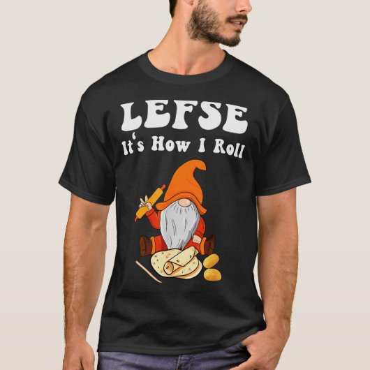 Lefse It's How I Roll Christmas Tシャツ (正面)