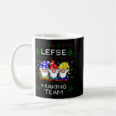 Lefse Making Team Ugly Christmas Sweater コーヒーマグカップ (左)