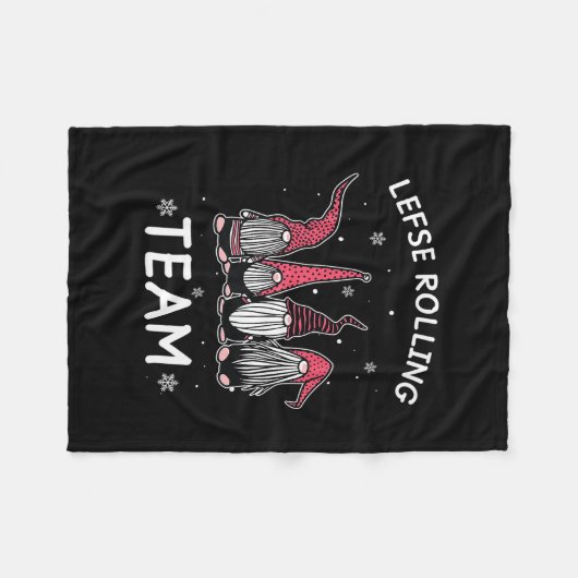 Lefse's 転が Team God Jul格言ギフトクリスマスP フリースブランケット (正面(横))