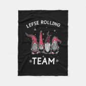 Lefse's 転が Team God Jul格言ギフトクリスマスP フリースブランケット (正面)